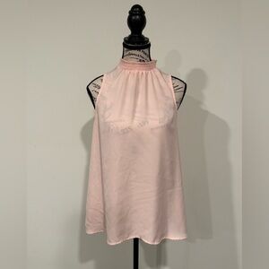 Elle Women's Pink Halter Top Blouse, Small